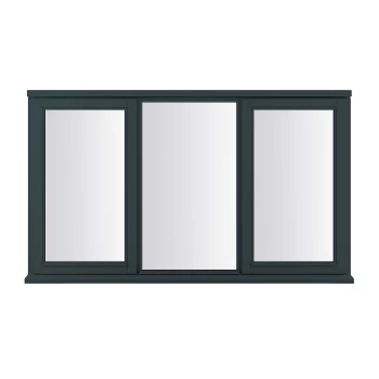 Anthracite Grey Double Glazed Timber Window - 895x1765mm
