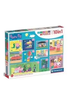 Peppa Pig Clementoni 10 In 1 Bumper Puzzle Pack