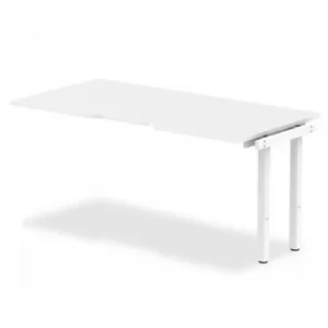Trexus Bench Desk Single Extension White Leg 1600x800mm White Ref