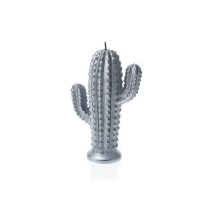 Silver Small Cactus Candle