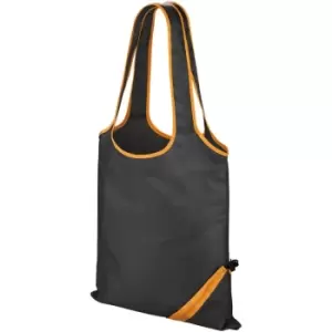Core Compact Shopping Bag (Pack of 2) (One Size) (Black/Orange) - Result