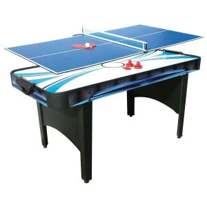 Mightymast Typhoon 6ft 2-In-1 Air Hockey and Table Tennis
