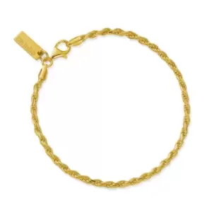 ChloBo Gold Plated Sparkle Rope Chain Bracelet