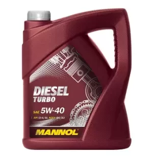MANNOL Engine oil 5W-40, Capacity: 5l, Synthetic Oil MN7904-5