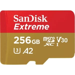 SanDisk Extreme 256GB microSD Card for Mobile Gaming