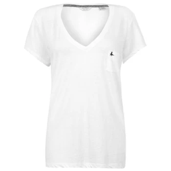 Jack Wills Bicester V Neck T-Shirt - White