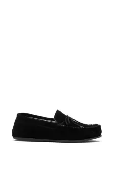 Bruce Real Suede Moccasin Slippers
