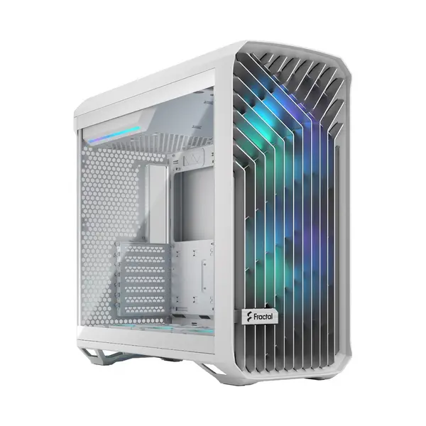 Fractal Design Torrent White TG RGB Clear Tint Mid Tower PC Gaming Case - FD-C-TOR1A-07