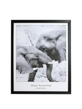 Arthouse Monochrome Elephant Framed Print