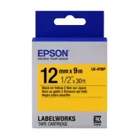 Epson LK-4YBP Black on Yellow Labelling Tape 12mm x 9m