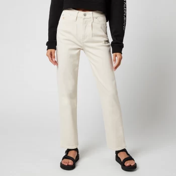 Calvin Klein Jeans Womens High Rise Straight Ankle Jeans - Denim Light - W29/L30