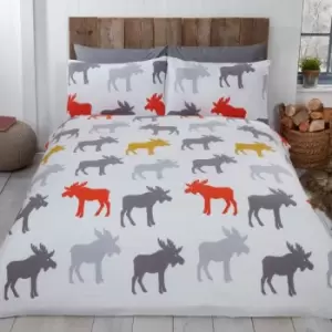 Rapport Home Furnishings Rapport Home Moose Duvet Set Orchre Double