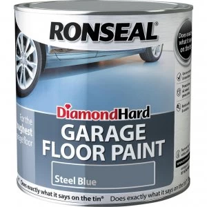Ronseal Diamond Hard Garage Floor Paint Steel Blue 2.5l