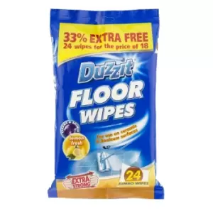 Duzzit Floor Wipes - 24 Pack