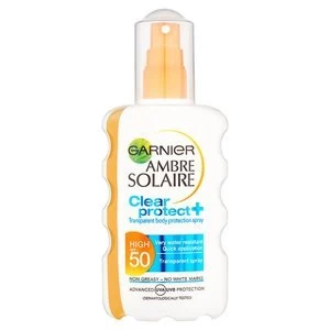 Ambre Solaire Clear Protect Sun Cream Spray SPF50 200ml