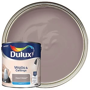 Dulux Walls & Ceilings Heart Wood Matt Emulsion Paint 2.5L