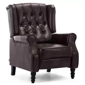 Althrope Leather Recliner Chair - Brown