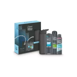 Dove Men+Care Daily Care Trio Gift Set with Water Bottle