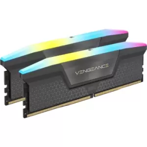 Corsair VENGEANCE RGB 32GB (2x16GB) DDR5 RAM 5600MT/s C36 Memory Kit - Cool Grey - CMH32GX5M2B5600Z36