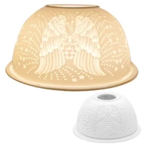 Desire White Dome Tealight Angel