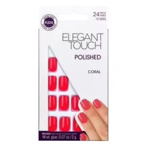 Elegant Touch Core Colour Nails With Glue Almond Matcha Latte 24 U
