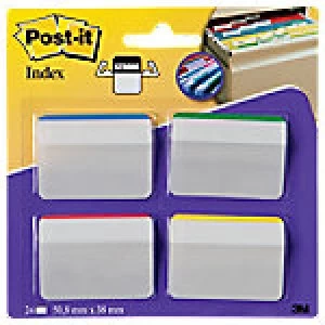 Post-it Index Flags 686A-1 Assorted Plain 51 x 38mm 24 Pieces of 6 Strips