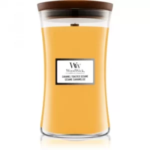 Woodwick Caramel Toasted Sesame scented candle Wooden Wick 609,5 g