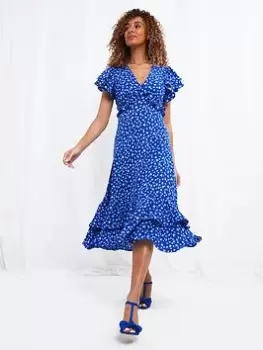 Joe Browns Fabulously Floral Dress Blue Size 12, Women