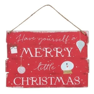 Merry Little Christmas Wall Plaque