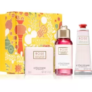 Womens Perfume Set L'Occitane En Provence Rose (3 pcs)