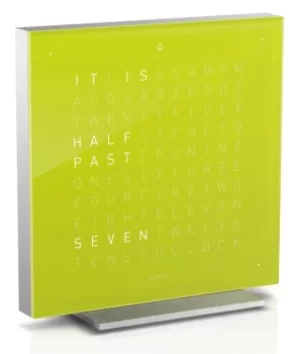 QLOCKTWO Touch Lime Juice Table Clock 13.5cm