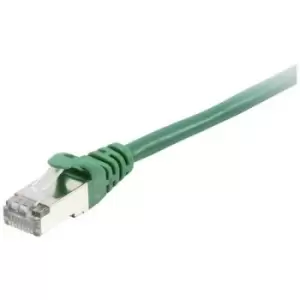 Equip 605546 RJ45 Network cable, patch cable CAT 6 S/FTP 10.00 m Green gold plated connectors