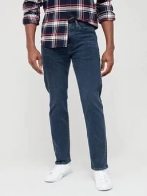 Levis 502 Taper Fit Jeans, Blue/Black, Size 31, Length Regular, Men