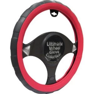 Streetwize Steering Wheel Glove Black/Red - Sports Grip