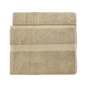 Loft Combed Cotton Hand Towel Oatmeal