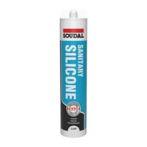 Sanitary Silicone Clear 290ml - Soudal