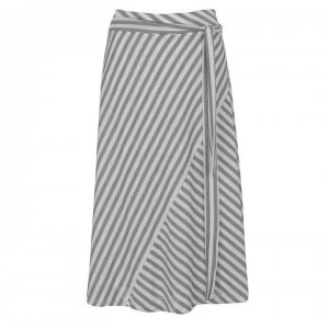 DKNY Asymmetrical Tie Skirt - IVORY