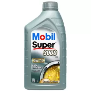 6 x Mobil Super 3000 X1 5W-40 Fully Synthetic 1L Car Engine Oil Lubricant 151165