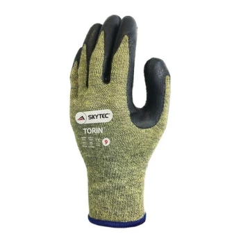 Cut Resistant Gloves, Latex Coated, Size 9/L - Skytec