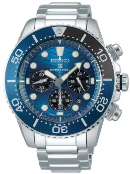 Seiko Prospex Diver's Save The Ocean Blue Chronograph Watch