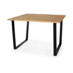 Texas Rectangular Dining Table with Black Metal Legs