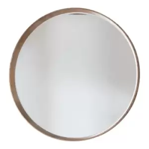 Gallery Direct Keaton Round Mirror / Walnut / Large, Round