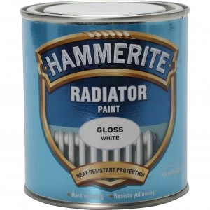 Hammerite Radiator Enamel Paint Gloss White 500ml