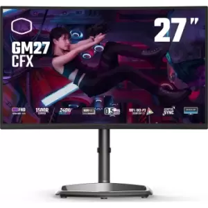 Cooler Master GM27-CFX 27" Gaming Curved Monitor - Full HD, 0.5ms, Speakers