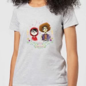 Coco Miguel And Hector Womens T-Shirt - Grey - XL