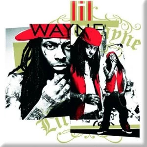 Lil Wayne - Red Cap Montage Fridge Magnet