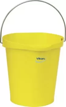 Vikan 12L Plastic Yellow Bucket With Handle