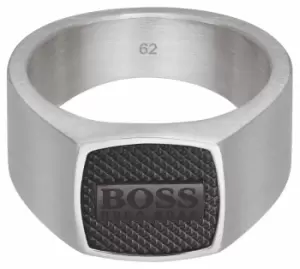 BOSS 1580257L Seal Knurl Texture Two Tone Steel Jewellery