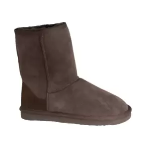 Eastern Counties Leather Womens/Ladies Jodie Sheepskin Short Plain Boots (7 UK) (Chocolate)