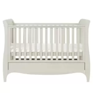 Tutti Bambini Roma Sleigh Cot Bed With Drawer - Linen